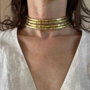 Collar dorado ajustable Dorado