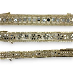 Chokers Dorados Encaje con Espejos