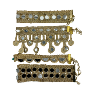 Chokers Dorados Claro con Espejos