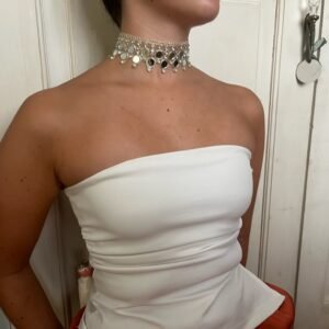 Choker Dorado de Burbujas con Espejos