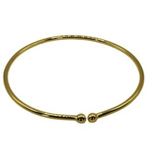 Gargantilla con forma de bolitas color dorado