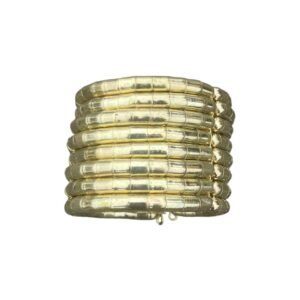 Pulsera de ocho líneas y de color dorada