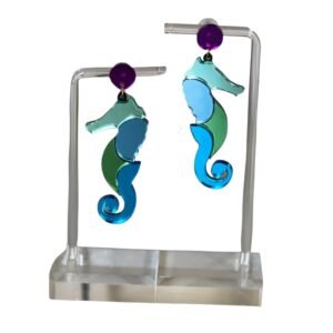 Pendientes Caballito de Mar de Metacrilato Grandes