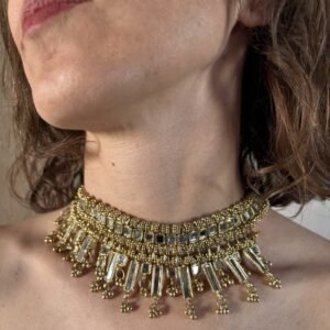 Collar Corona diseño Abierto con Espejos
